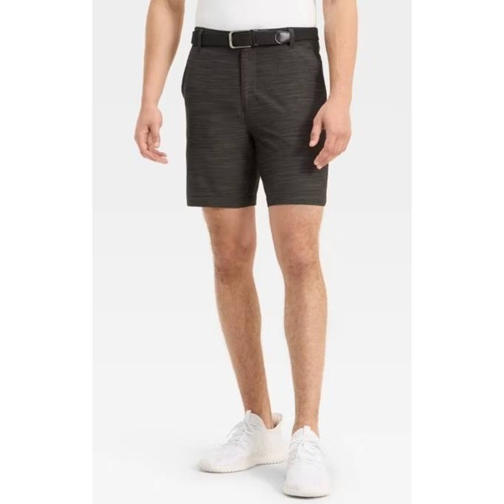 All In Motion Mens Golf Shorts 7 Inseam Black Heather Size 30 Athletic‎ NWT